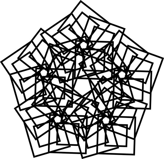 Adorno mandala negro