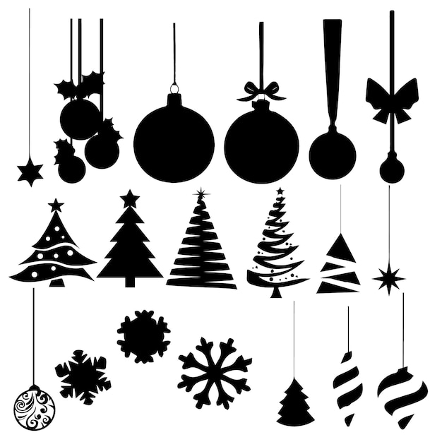 Adorno de Navidad Adorno de navidad EPS Ilustración vectorial para decoración navideña y diseños festivos