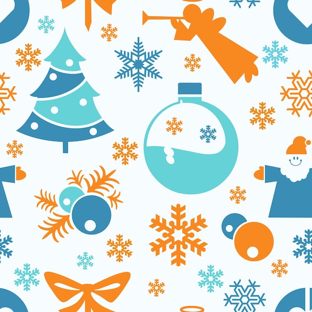 Adorno navideño sin costuras. Feliz Navidad y buen año nuevo.