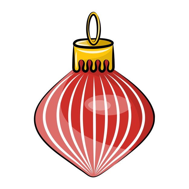 Adorno navideño rojo para el árbol de Navidad