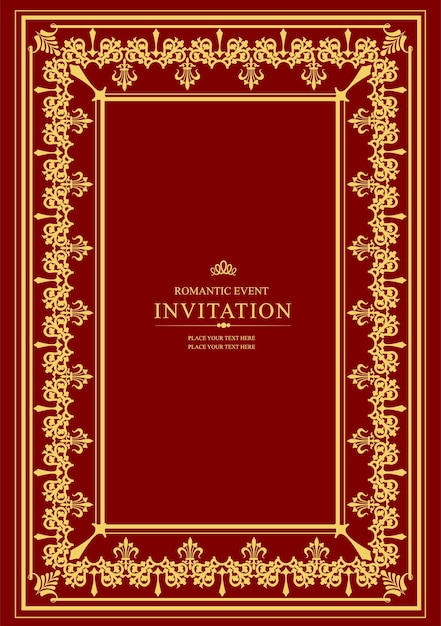 Adorno de oro sobre fondo oscuro Se puede utilizar como tarjeta de invitación Portada del libro Ilustración vectorial
