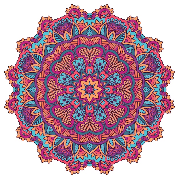 Adorno de paisley floral indio Toalla de mandala étnica Estampado de yoga