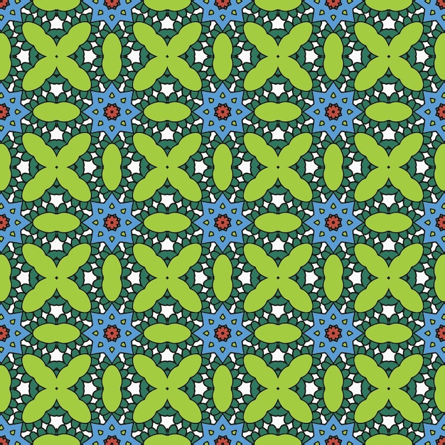 Adorno simple hermoso fondo con elementos geométricos con adorno de mandala étnico