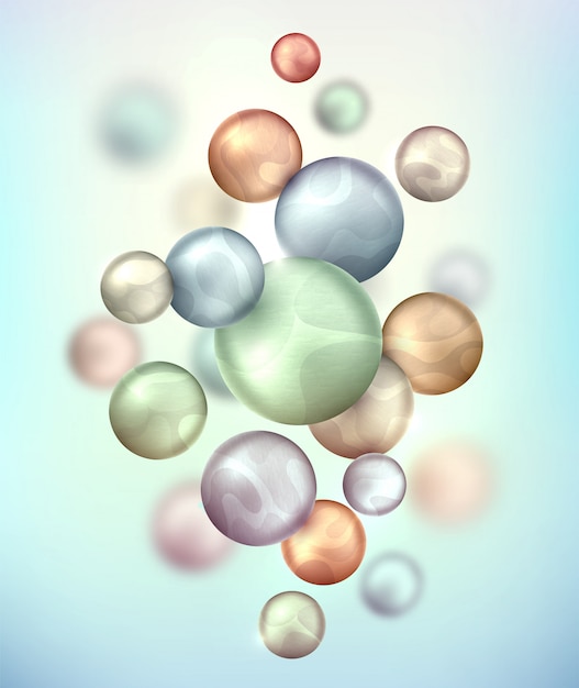 Adornos 3D. Fondo abstracto