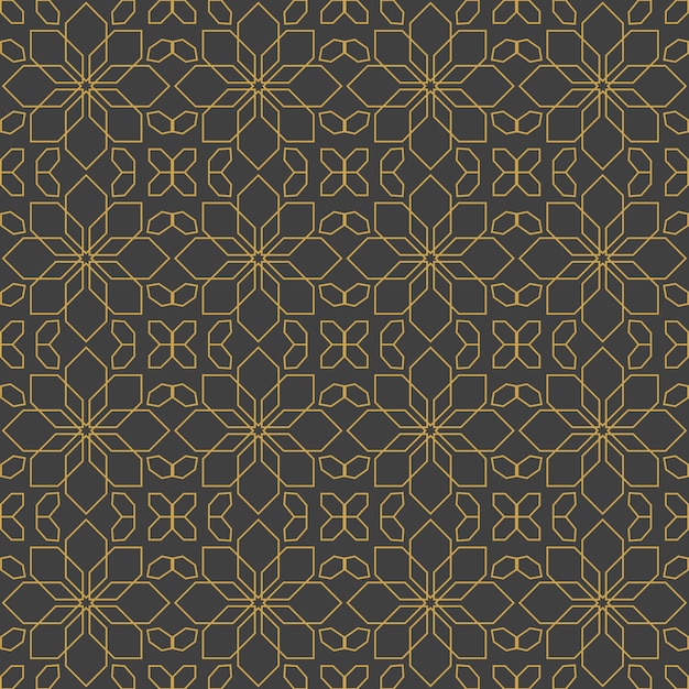 Adornos árabes. Patrones, fondos y fondos de pantalla para su diseño. Adorno textil. Ilustración vectorial.