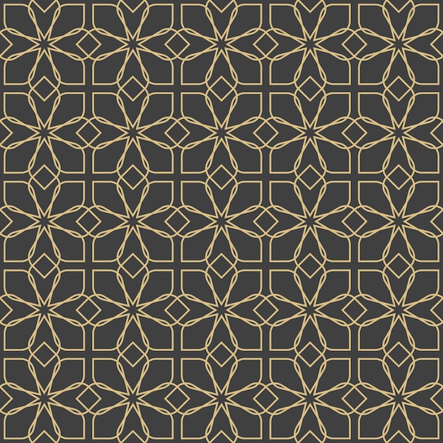 Adornos árabes. Patrones, fondos y fondos de pantalla para su diseño. Adorno textil. Ilustración vectorial.