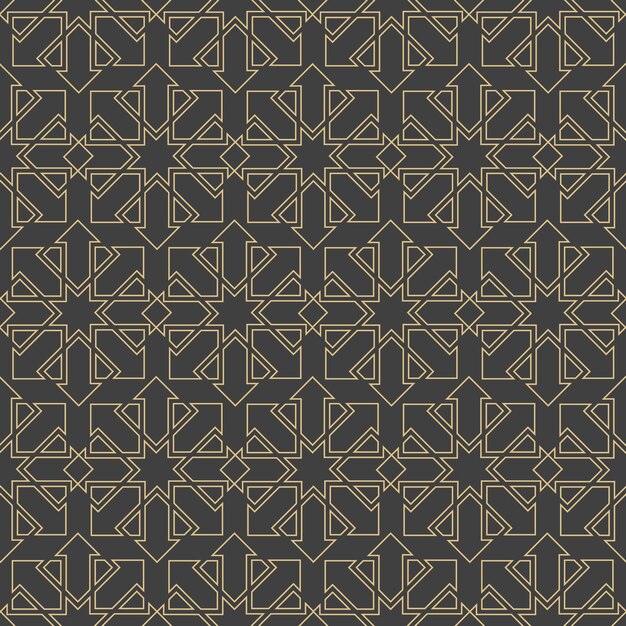 Adornos árabes. Patrones, fondos y fondos de pantalla para su diseño. Adorno textil. Ilustración vectorial.