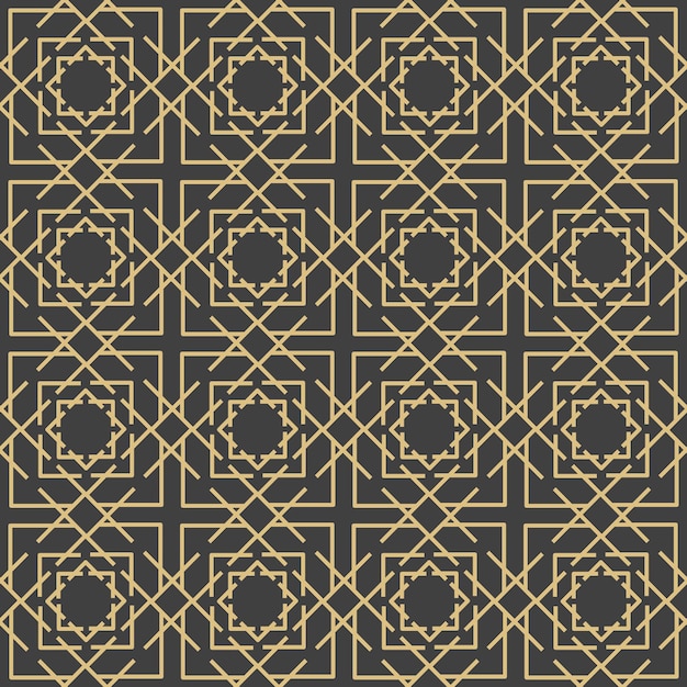 Adornos árabes. Patrones, fondos y fondos de pantalla para su diseño. Adorno textil. Ilustración vectorial.