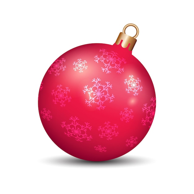 Vector adornos de bolas de navidad en estilo realista ilustración vectorial