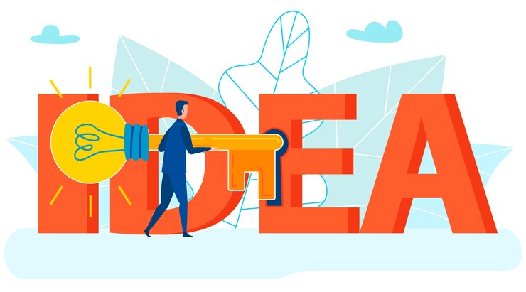 Vector adquisición de licencia, derechos, idea registrada