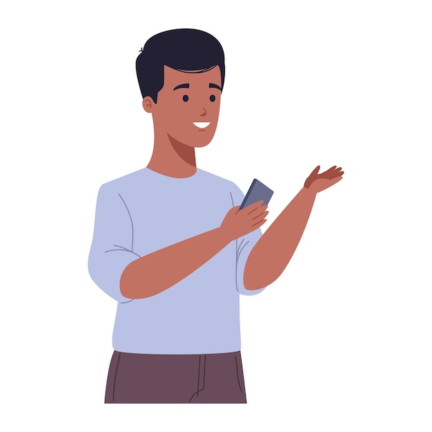 adulto que utiliza un teléfono inteligente