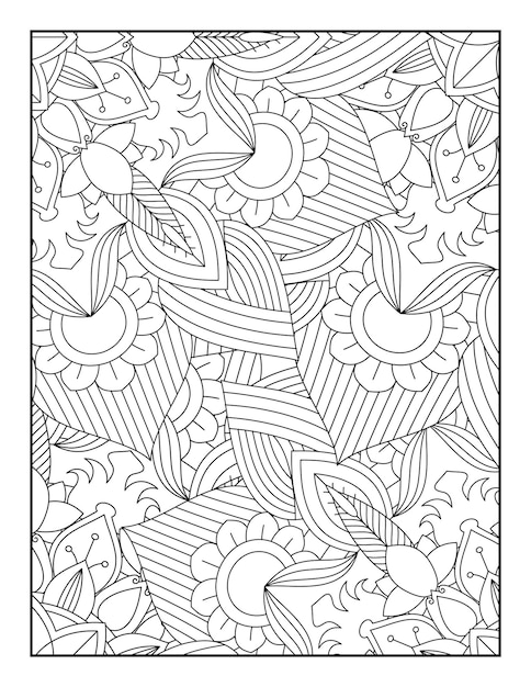 Adultos Libro Para Colorear Paginas Libro Para Colorear Floral Pagina Para Colorear Floral Paginas Para Colorear Libro Para Colorear