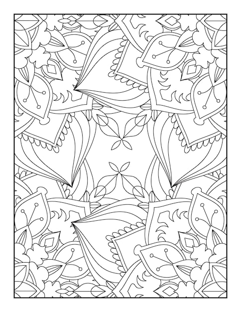 Vector adultos libro para colorear paginas libro para colorear floral pagina para colorear floral paginas para colorear libro para colorear