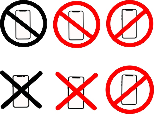 Advertencia de prohibición de señal de uso de teléfono