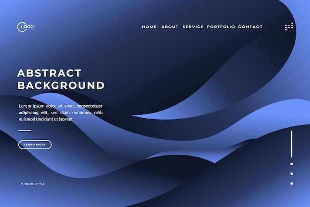 Aesthetic Blue Abstract Background Perfecto para el desarrollo web, campañas publicitarias y atractivos