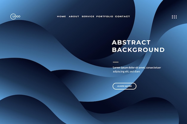 Aesthetic Blue Abstract Background Perfecto para el desarrollo web, campañas publicitarias y atractivos