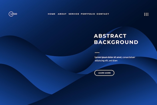 Aesthetic Blue Abstract Background Perfecto para el desarrollo web, campañas publicitarias y atractivos
