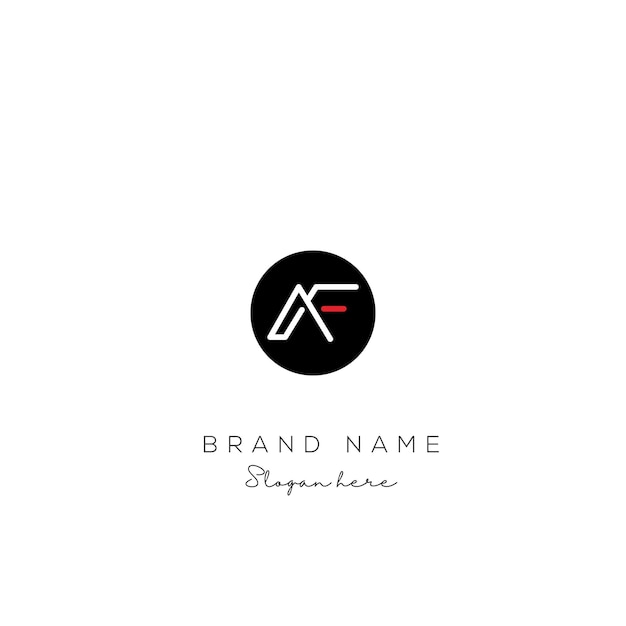 AF Diseño de letras de logotipo Arte vectorial Íconos y gráficos con archivo epa