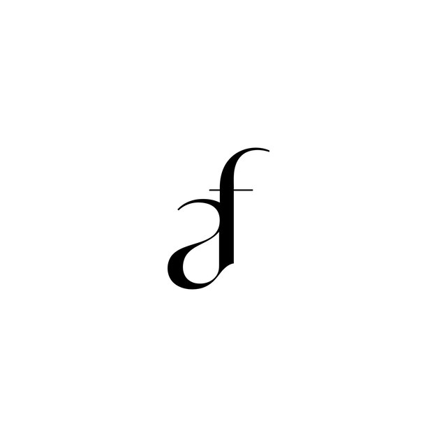 AF Initials logo design Initial Letter Logo Creative Luxury logo templatE