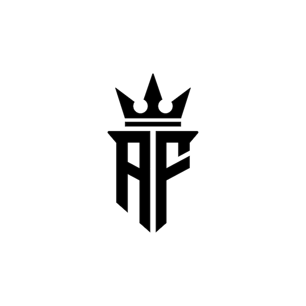 AF Monogram Logo Design letra texto nombre símbolo monocromo logotipo alfabeto carácter simple logo