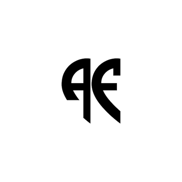 Af monogram logo design letra texto nombre símbolo monocromo logotipo alfabeto carácter simple logo