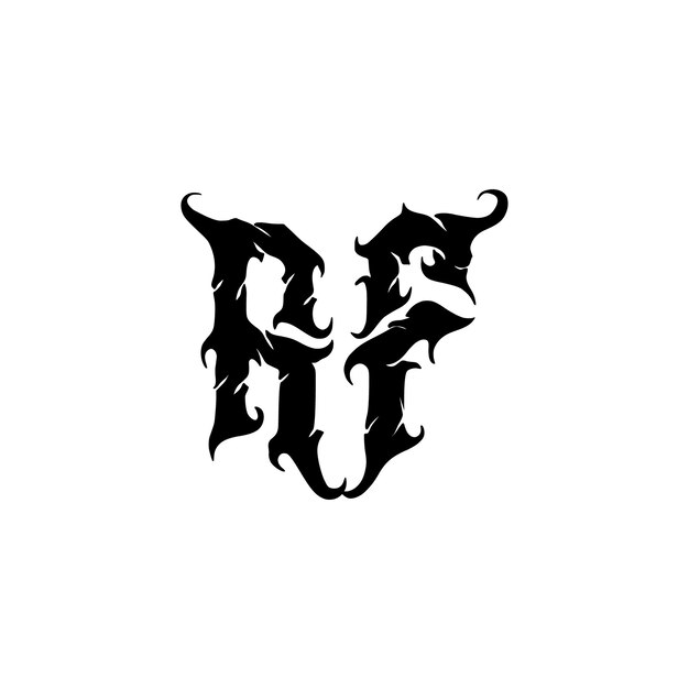 AF Monogram Logo Design letra texto nombre símbolo monocromo logotipo alfabeto carácter simple logo