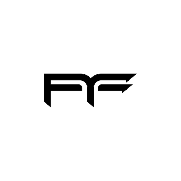 AF Monogram Logo Design letra texto nombre símbolo monocromo logotipo alfabeto carácter simple logo