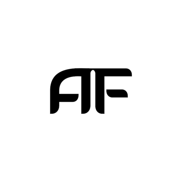 AF Monogram Logo Design letra texto nombre símbolo monocromo logotipo alfabeto carácter simple logo