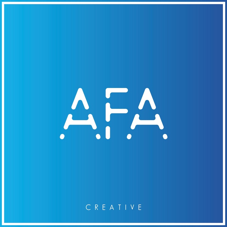 Vector afa diseño creativo de logotipo de vector último diseño mínimo de logotipo último ilustración vectorial premium monograma