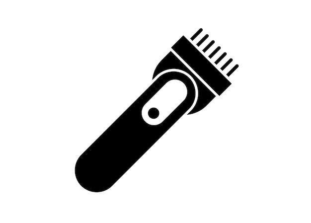 afeitador de cabello Ilustración simple en blanco y negro