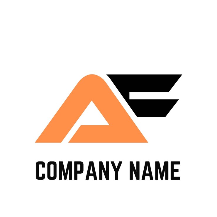 Vector aff fa a f letras abstractas monograma del logotipo