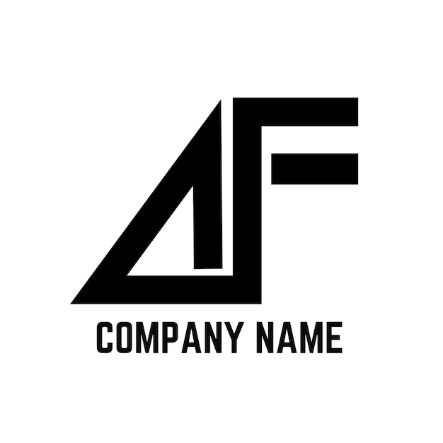 AFF FA A F Letras abstractas Monograma del logotipo