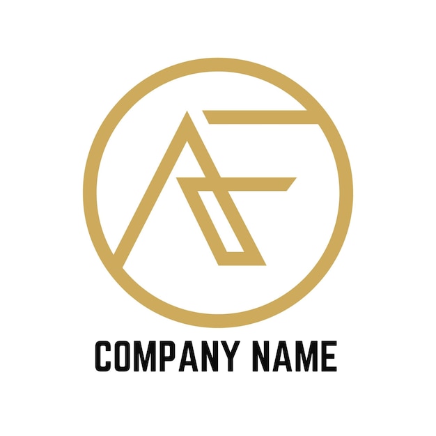 AFF FA A F Letras abstractas Monograma del logotipo