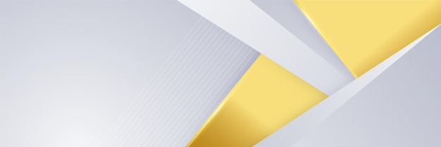 Afiche abstracto de fondo gris y dorado con red de tecnología de ondas dinámicas Ilustración vectorial