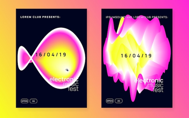 Afiche del festival y volante de música de verano.