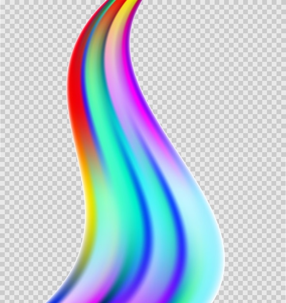 Vector afiche de flujo moderno y colorido la forma de wave liquid en color arco iris refleja el diseño de arte de fondo de bengala para su proyecto de diseño