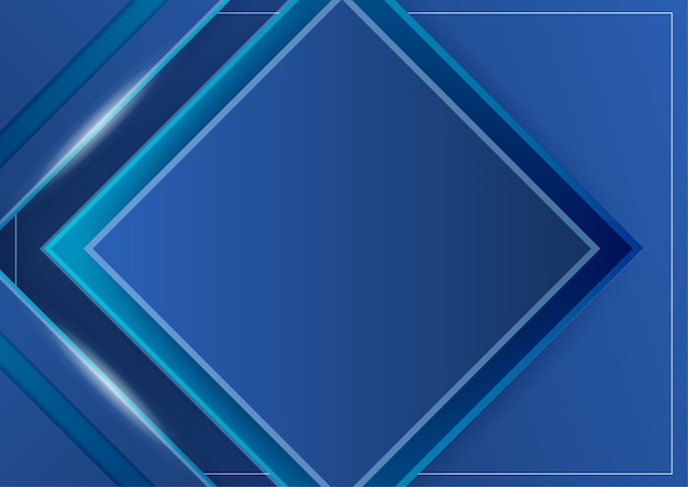 Afiche de fondo azul abstracto con dinámica. Fondo de presentación de negocios azul y blanco con concepto de red de tecnología moderna. ilustración vectorial