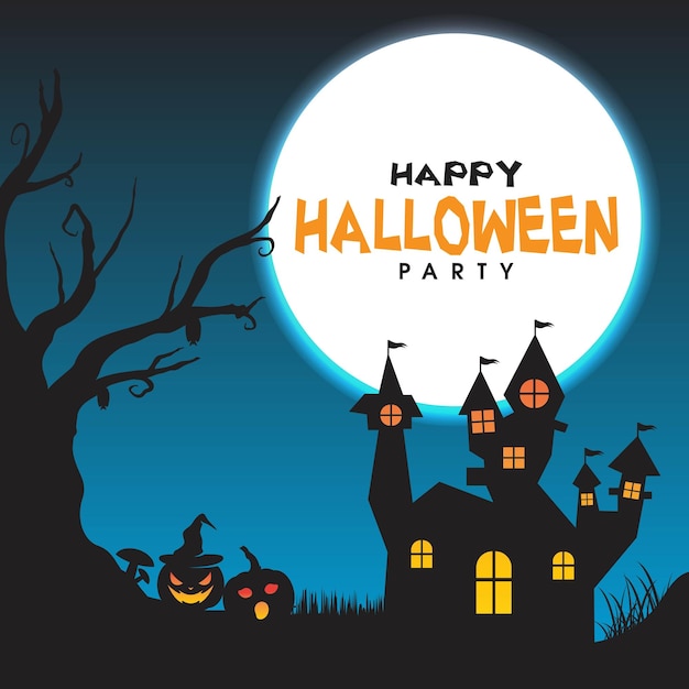 Afiche de Halloween para tu diseño para la fiesta de Halloween