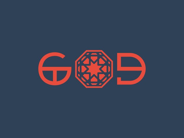 Vector afiche religioso asiático con diseño de título de dios