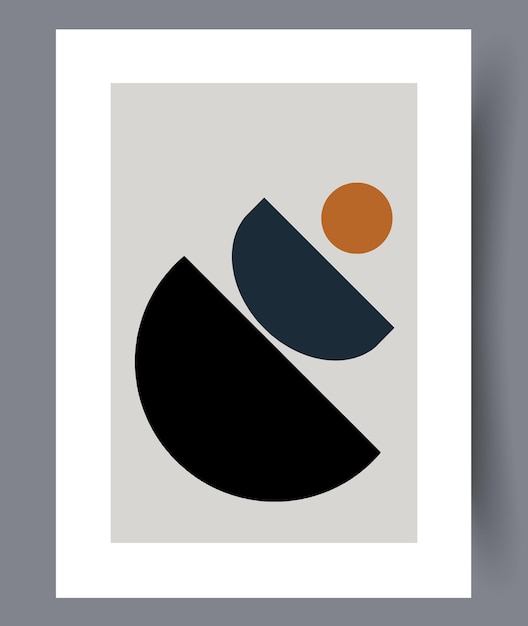 Afiche vectorial de arte mural imprimible. Diseño minimalista dibujado a mano para interiores escandinavos.