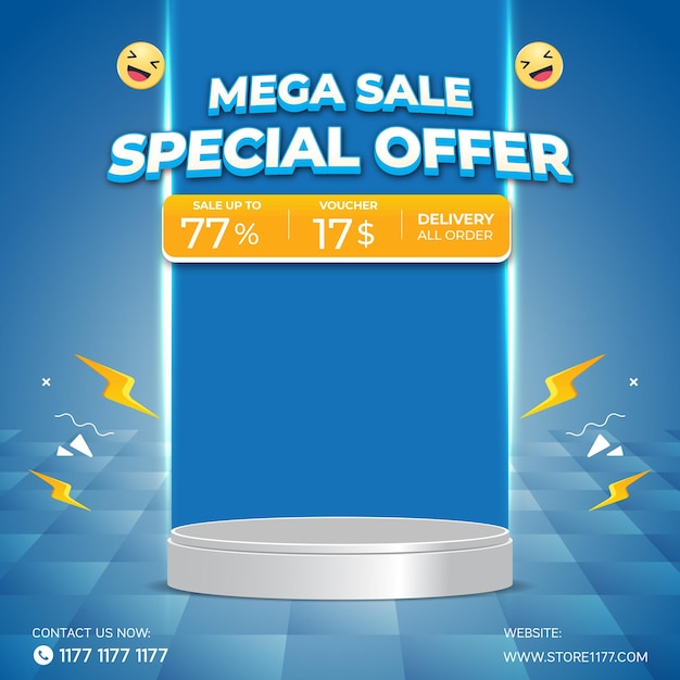 Afiches especiales Promoción de la oferta