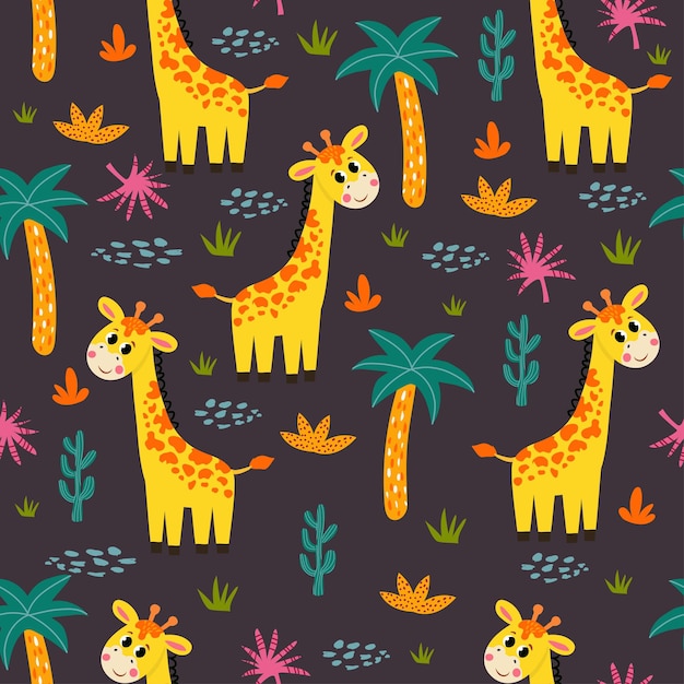 áfrica africano animal bebé fondo cumpleaños dibujos animados personaje alegre infantil niño
