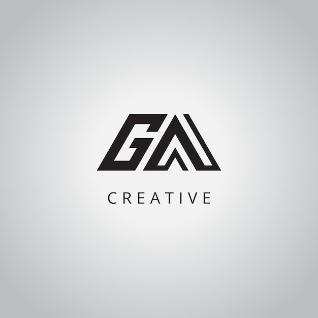 AG Modern Creative Alphabet Diseño de logotipo de negocio Símbolo de icono vectorial
