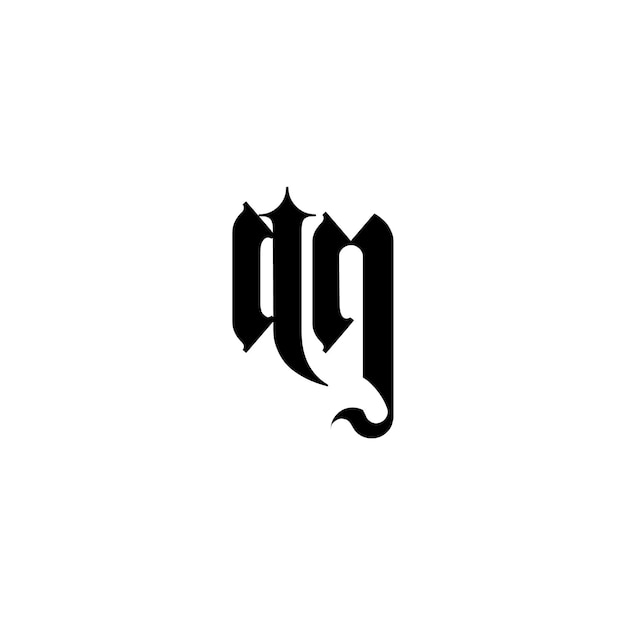 AG Monogram Logo Design letra texto nombre símbolo monocromo logotipo alfabeto carácter simple logo