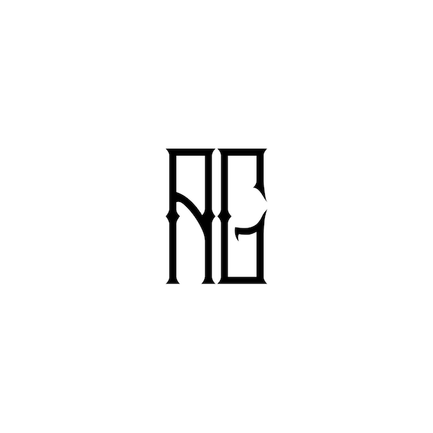 AG Monogram Logo Design letra texto nombre símbolo monocromo logotipo alfabeto carácter simple logo