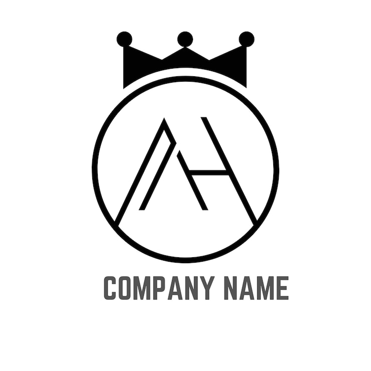 Vector ag plantilla de monograma del logotipo del vector abstracto