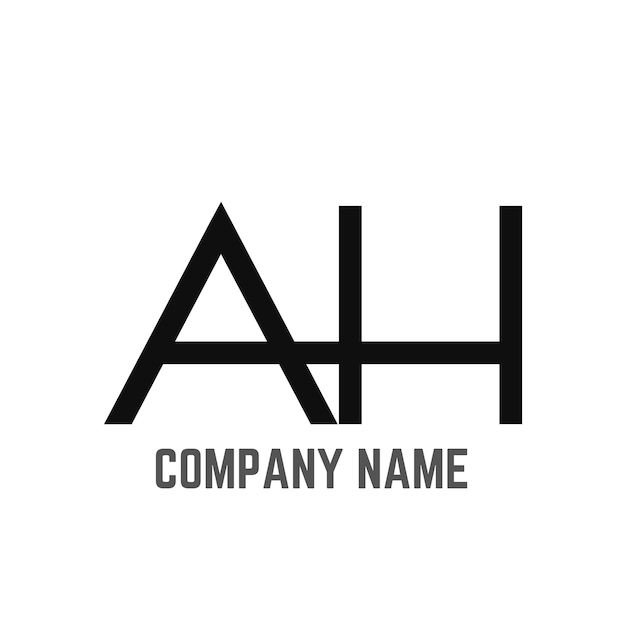 AG plantilla de monograma del logotipo del vector abstracto