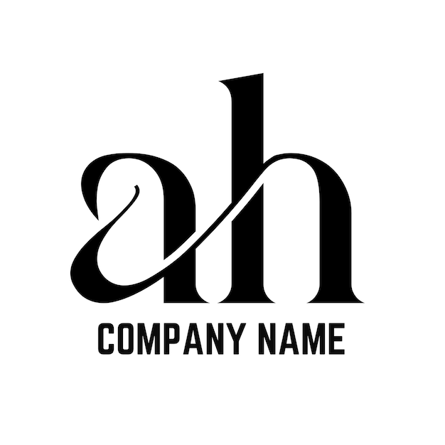AG plantilla de monograma del logotipo del vector abstracto