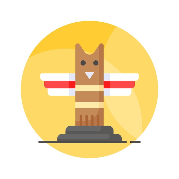 Agarrar este icono de diseño creativo de tótem en el estilo de moda editable vector