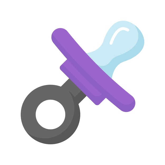 Agarre este hermoso icono diseñado de diseño vectorial de pezón de chupete